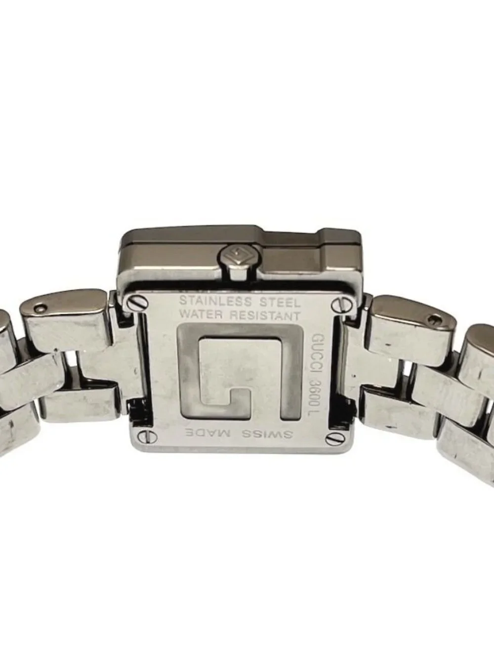 Gucci G Square Watch Stainless Steel Black Dial Quartz